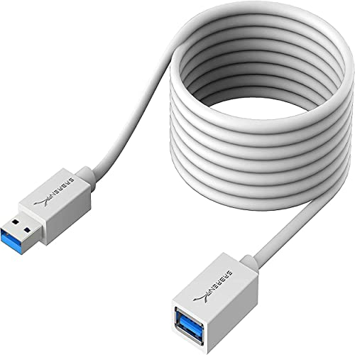 SABRENT USB Extension Cable 3M, USB A 3.0 Male to Female, Data Sync USB Extender Cord 5Gbps High Speed for Charging Cable, USB Stick, Printer, PS4/5, USB Hub, External Hard Drive, etc (CB-301W)