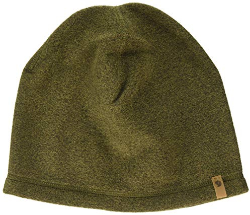 Fjällräven Unisex Lappland Fleece StrickMütze, Grün (Dark Olive 633), Einheitsgröße EU