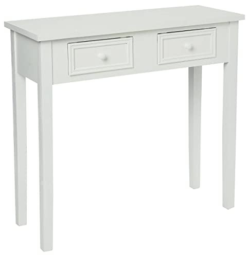 ATMOSPHERA CREATEUR D'INTERIEUR Console 2 tiroirs Charme Blanc