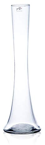 Sandra Rich Glasvase, Blumenvase Big SOLIFLEUR H. 50cm D. 12cm transparent Glas
