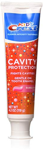 Crest Kid's Crest Cavity Protection Toothpaste Gel Formula, Bubblegum, 4.2 Ounce (Pack of 3)
