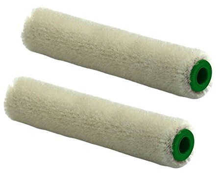 Nölle 10705201 Lackierwalze aus Velour, 10 cm, 2 Stück