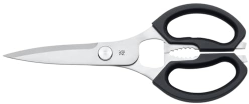 WMF Küchenschere 23 cm, Haushaltsschere, Schere Küche, Cromargan Edelstahl, Kunststoffgriff, Universal-Schere mit Flaschenöffner und Dosenheber
