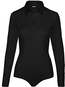 Seidensticker Damen Bluse - Hemdbluse - Bodybluse - Bügelfrei - Slim Fit - Langarm - Uni - Stretch