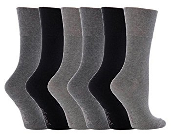6 Pairs of Sock Shop Everyday Gentle Grip Socks Ladies 4-8 See Multi Variations and Designs (6 x RH12)