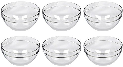Luminarc 73113 Empilable Salatschale Schüssel, Glas, stapelbar, Ø 23cm, klar (6er Pack)