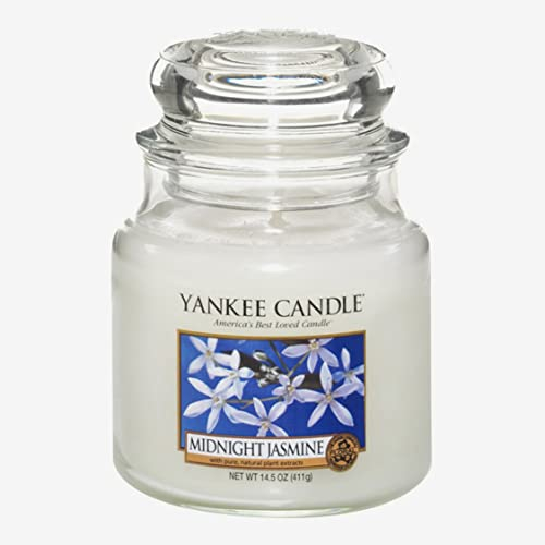 Yankee Candle Duftkerze im Glas (Kleine Kerze im Glas) | Midnight Jasmine | Brenndauer bis zu 30 Stunden