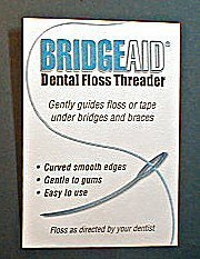 Bridgeaid Dental Floss Threader - 10 threaders by BridgeAid