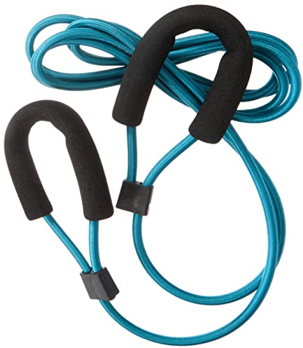 Deuser Zugseil, Expander mit Haken/Made in Germany/Mit gepolstertem Griff / +Trainingsanleitung/Spezial-Übungsgerät für Ski-Langlauf, Schwimmen, Sprinten & Triathlon