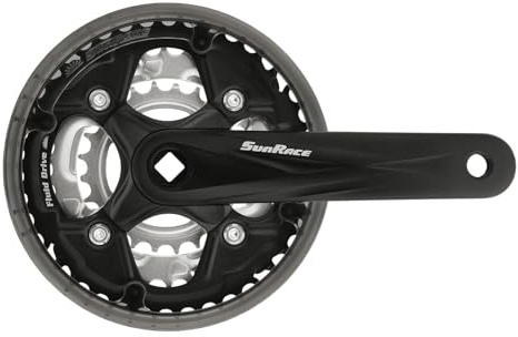 Suntour RBR604 Kurbelsatz, dreifach, Schwarz