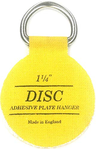 Flatirons Disc Adhesive Plate Hanger Set (6-1.25 Inch Hangers)