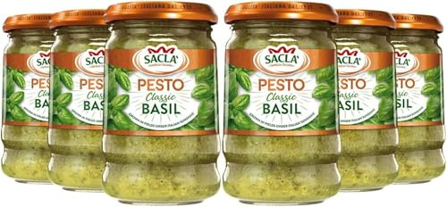 Sacla Italian Basil Pesto – with Pine Nuts & Italian Cheese