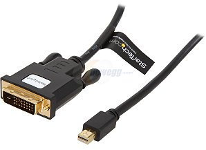 StarTech. com mdp2dvimm6bs – 6 ft Mini DisplayPort vers DVI Câble Adaptateur convertisseur Actif MDP vers DVI 1920 x 1200 Noir