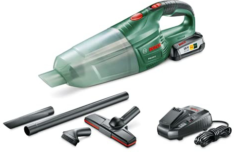 Bosch PAS 18 LI - portable vacuum cleaners (Dry, Bagless, Lithium-Ion (Li-Ion), Green, Transparent)
