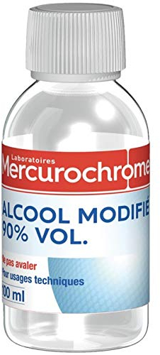 Mercurochrome - Alcool À 90° Modifié, 100Ml - Lot De 4 - Livraison Rapide En France - Prix Par Lot