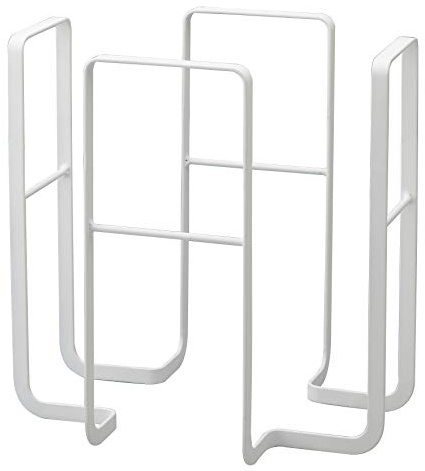 YAMAZAKI 6471 TOWER News Paper Rack, white, Steel, 35 x 28 x 35 cm
