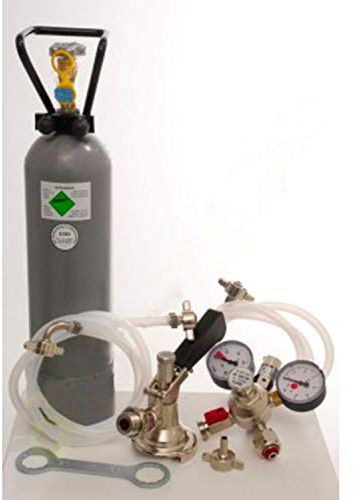 Zubehörpaket 2 mit Korb-Fitting, 10mm! Bierschlauch, 2,0 kg CO2 für 1-leitige Zapfanlagen