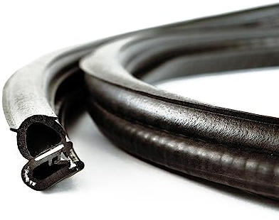 EUTRAS Dichtungsprofil KSD2055 10 m – Auto-Türdichtung & Kofferraumdichtung für 1,5–3,5 mm – PVC/EPDM-Gummidichtung – selbstklemmend, ohne Kleber – Made in Germany