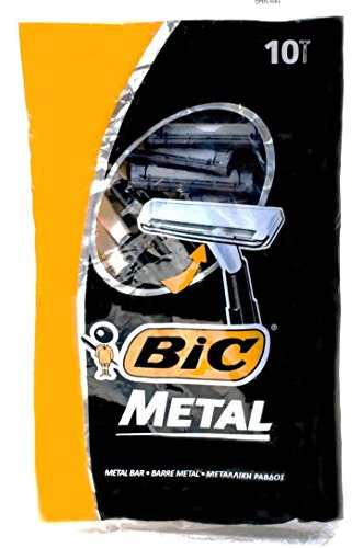 Bic Metal Disposable Men's Shaving Razors, 10-Count x 3 Packs