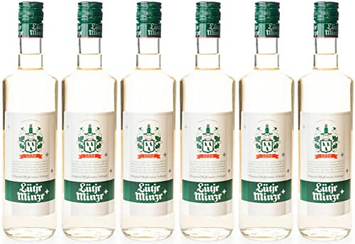 Lütje Minze Pfefferminzlikör (6 Flaschen á 700ml)