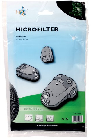 Filtro de aspiradora HQ universal, reutilizable, 255 x 202 mm, compatible con Electrolux