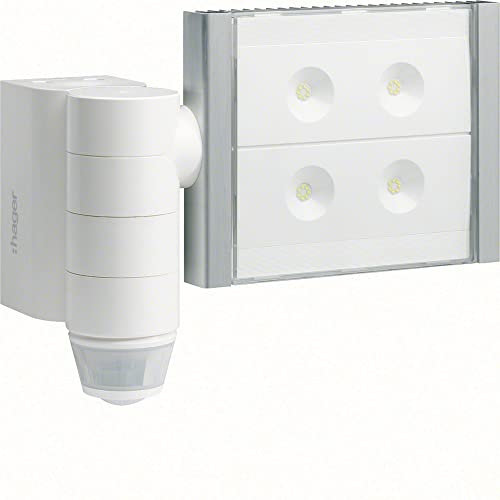 Hager ee600 – Projecteur LED 60 W + Détecteur téléphone portable Blanc