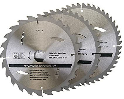 Dapetz ® 205mm 8 TCT Circular Saw Blades 24 40 48 Teeth 3Pk 30mm Bore