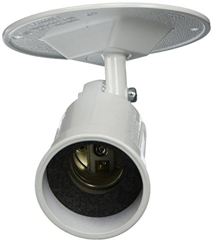 Hubbell 5624-1 Bell Weatherproof Lampholder and Cover Combination, White