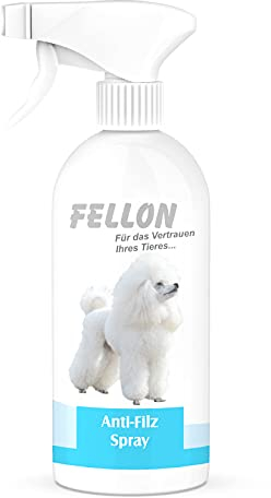 Fellon Anti-Filz für Hunde | Entfilzungsspray 500 ml | 100% natürlich & pH-neutral | Fellpflege für seidigen Glanz & leichte Kämmbarkeit | für alle Felltypen & Welpen | Dermatologisch getestet