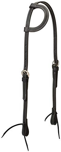 Weaver Leather Unisex-Erwachsene Latigo Sl/Ear HDstl, Schwarz, 1,6 cm Kopfstütze, Horse