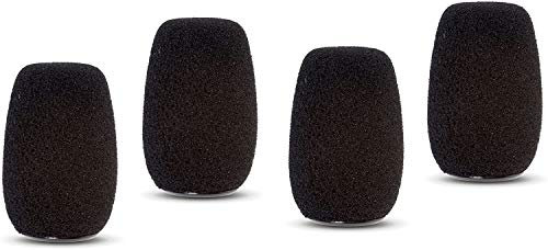 Shure ACVG4WS-B Espuma Parabrisas para centraverse cuello de cisne, Condensador micrófonos, contiene cuatro
