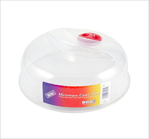 2 x 25cm Small Ventilated Microwave Food Plate Dish Cover