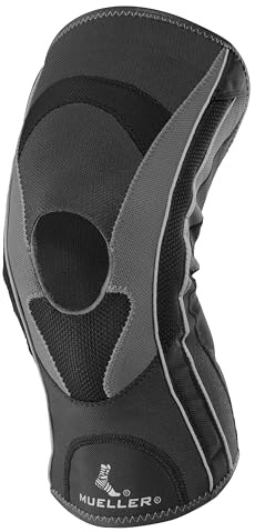 Mueller 5901-4 Hg80 Kniebandage mit Gelenk, schwarz/grau Gr.XL