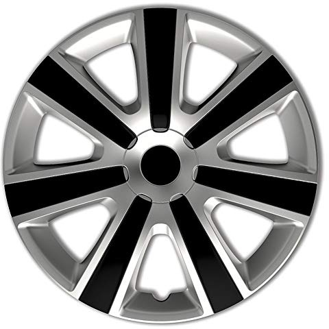 AutoStyle 4er Set Radzierblenden VR 14-Zoll Silber/Schwarz