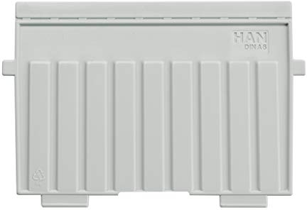 HAN Stützplatte DIN A6 quer, für HAN Karteitröge, Karteikästen, Karteiboxen, Lernboxen, 5er Packung Trennplatten, 9026-11, lichtgrau