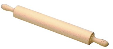 Panetta Casalinghi Grande in Legno mattarello, Legno, Beige, 65 x 7.5 x 30 cm