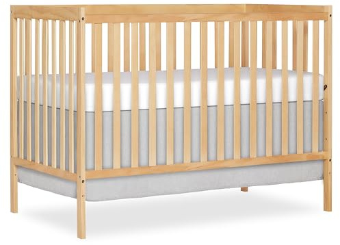 Dream On Me Synergy 5-in-1 Baby Crib, Converts to Toddler Bed, Natural