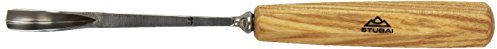 Stubai 554410 Sgorbia con Manico, Affilata, Modello 44, Lunga, 10 mm