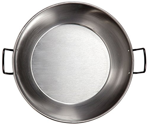 VAELLO - Plat à Paella Haut en Métal - Plat de Cuisson Résistant, Accessoire Cuisine Extérieure Facile à Nettoyer - Poêle à Paella à 2 Poignées, Ø 60 cm
