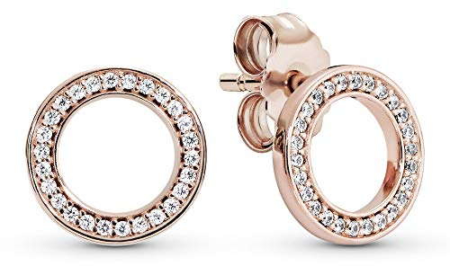 Pandora Jewelry - Forever Pandora Cubic Zirconia Earrings in Rose