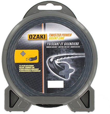 OZAKI - Fil Nylon Hélicoïdal TWISTED POWER SILENT LINE - Ø 2,4mm - L 88m - Fil Aérodynamique - Réduit Le Bruit & Les Vibrations