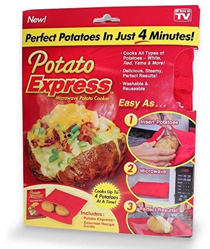 Potatis Express spisväska, polyestertyg mikrovågsugn baka matlagningsverktyg - 2-pack