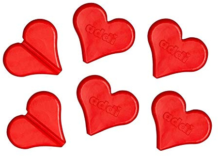 addi 416-2 Maschenfix Strickfixierhilfe, Kunststoff, rot, 1 x 1 x 1 cm