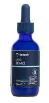 Trace Minerals Ionic D3 + K2, Gotas de Vitamina D3 + K2, 5.000 UI de Vitamina D por Dosis Diaria, Solo 4 Gotas Cada 5 Días, Vegano, Sin Aditivos, 59 ml