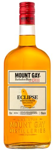 Mount Gay 1703 Eclipse 70cl Rum di Barbados con note di vaniglia, cioccolato fondente e banana, 40% Vol