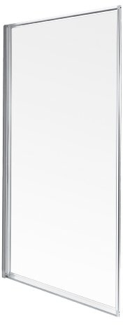 Aqualux 750mm Framed Bath Screen White/ Clear