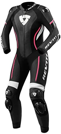 Revit Xena 3 1-Teiler Damen Motorrad Lederkombi, schwarz/weiß/pink, 42