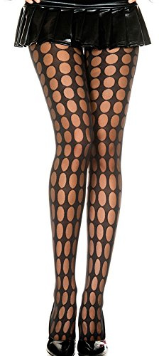 PrettyLoveHose Collant Resille Noir Motif Trou Coccinelle,Taille unique