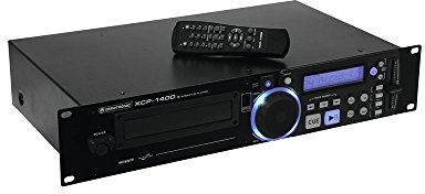 OMNITRONIC XCP-1400 CD-Player | mit IR-Fernbedienung für DJs | 40 Sekunden Anti-Shock-Puffer