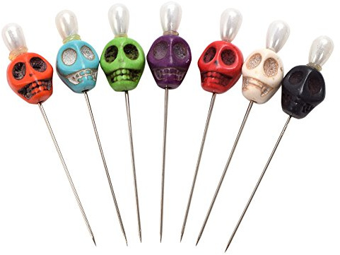 BLESSUME 7 Kerze Voodoo Puppe Ritual Nadeln Schädel Oben (Multicolor)